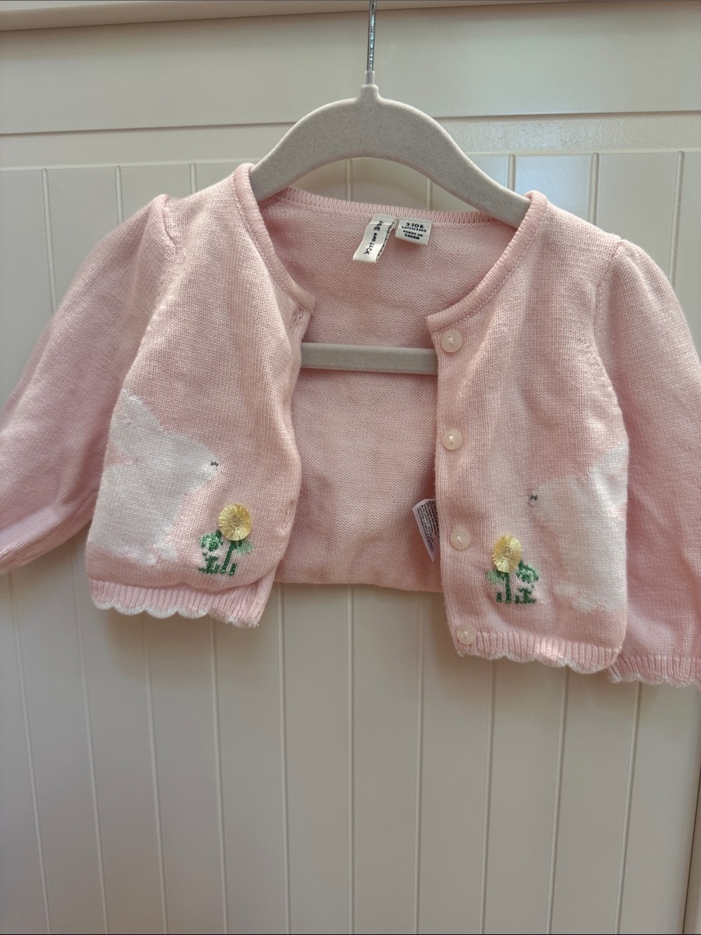 Janie and Jack Pink Baby Cardigan